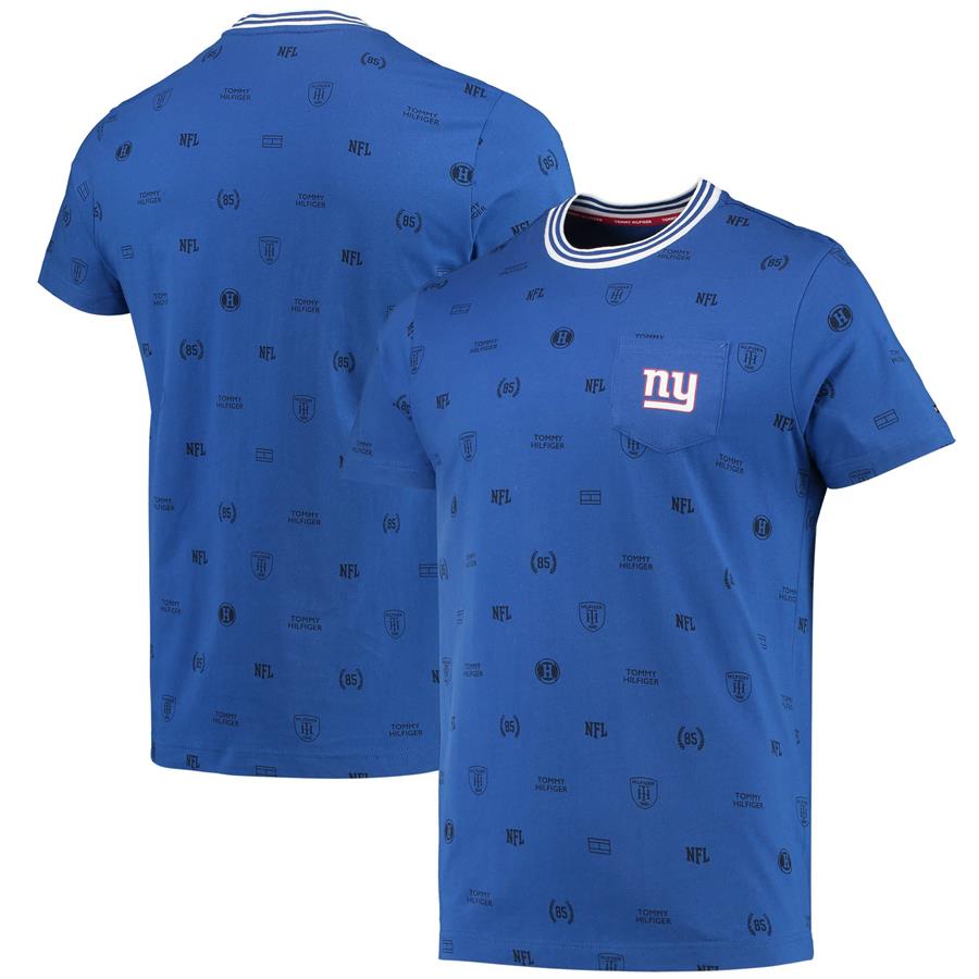 New York Giants Tommy Hilfiger Essential Pocket T-Shirt - Royal