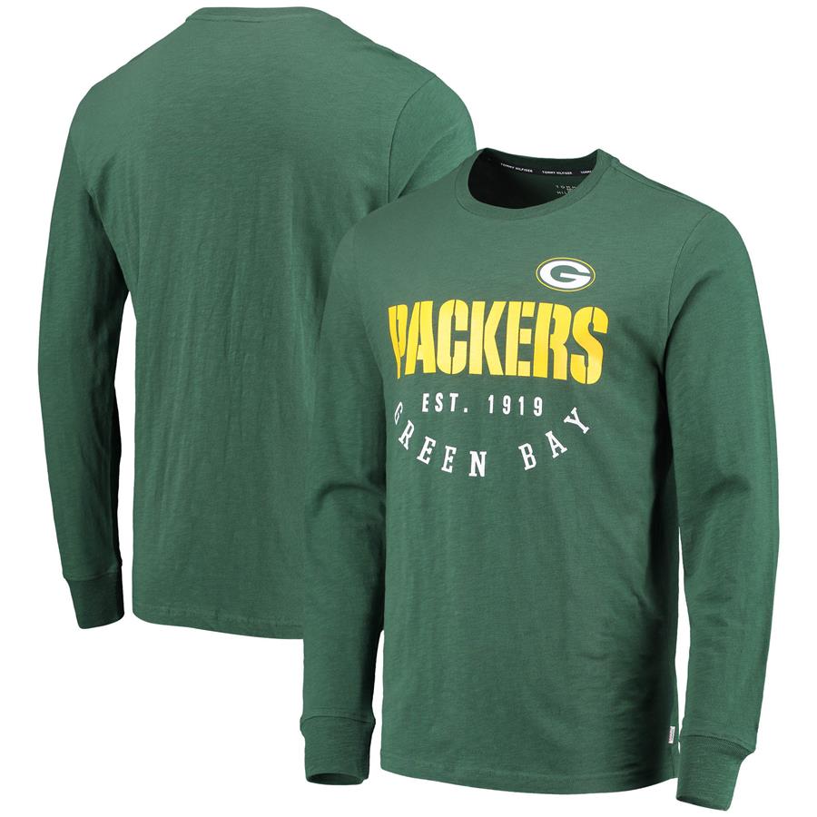 Green Bay Packers Tommy Hilfiger Peter Long Sleeve T-Shirt - Green