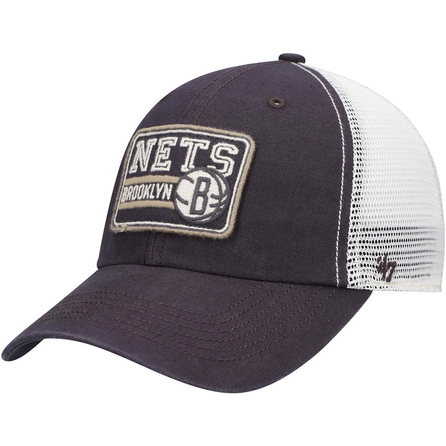 Brooklyn Nets '47 Off Ramp Trucker Snapback Hat - Charcoal