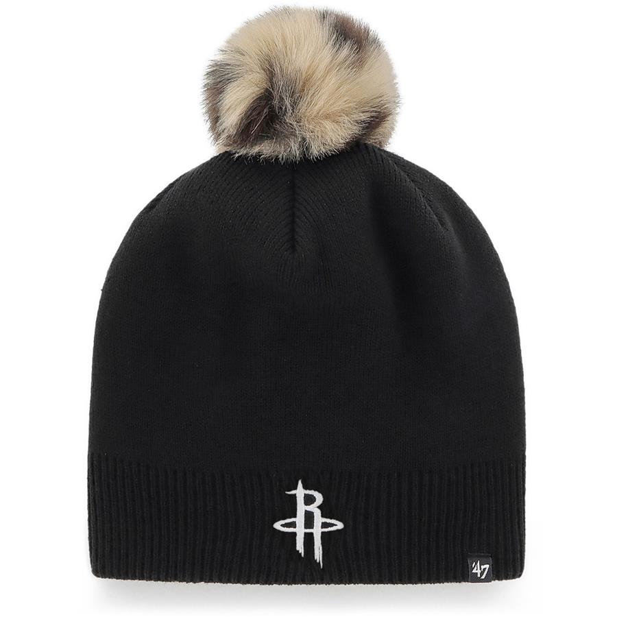 Houston Rockets '47 Women's Serengeti Knit Beanie with Pom - Black