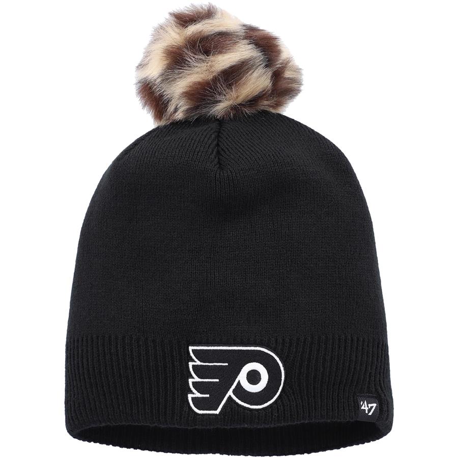 Philadelphia Flyers '47 Women's Serengeti Knit Beanie with Pom - Black