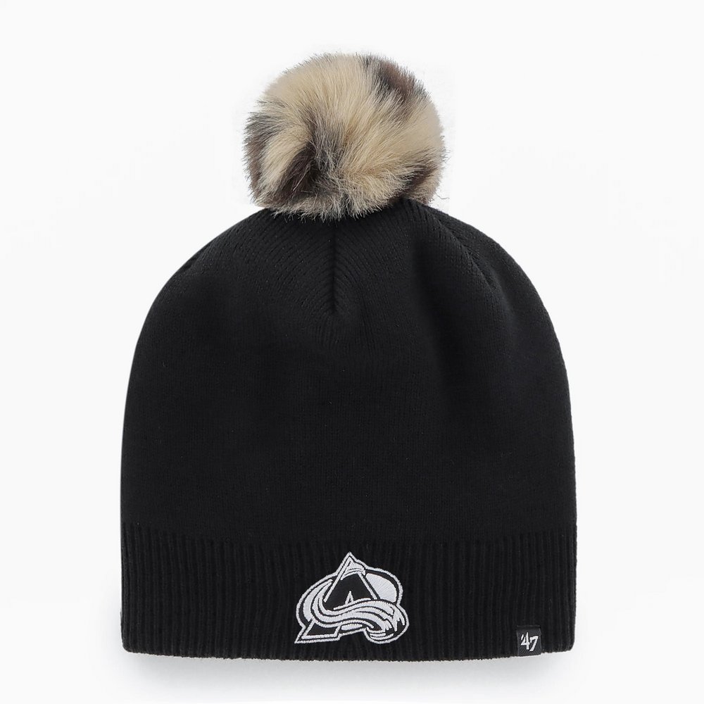 Colorado Avalanche '47 Women's Serengeti Knit Beanie with Pom - Black