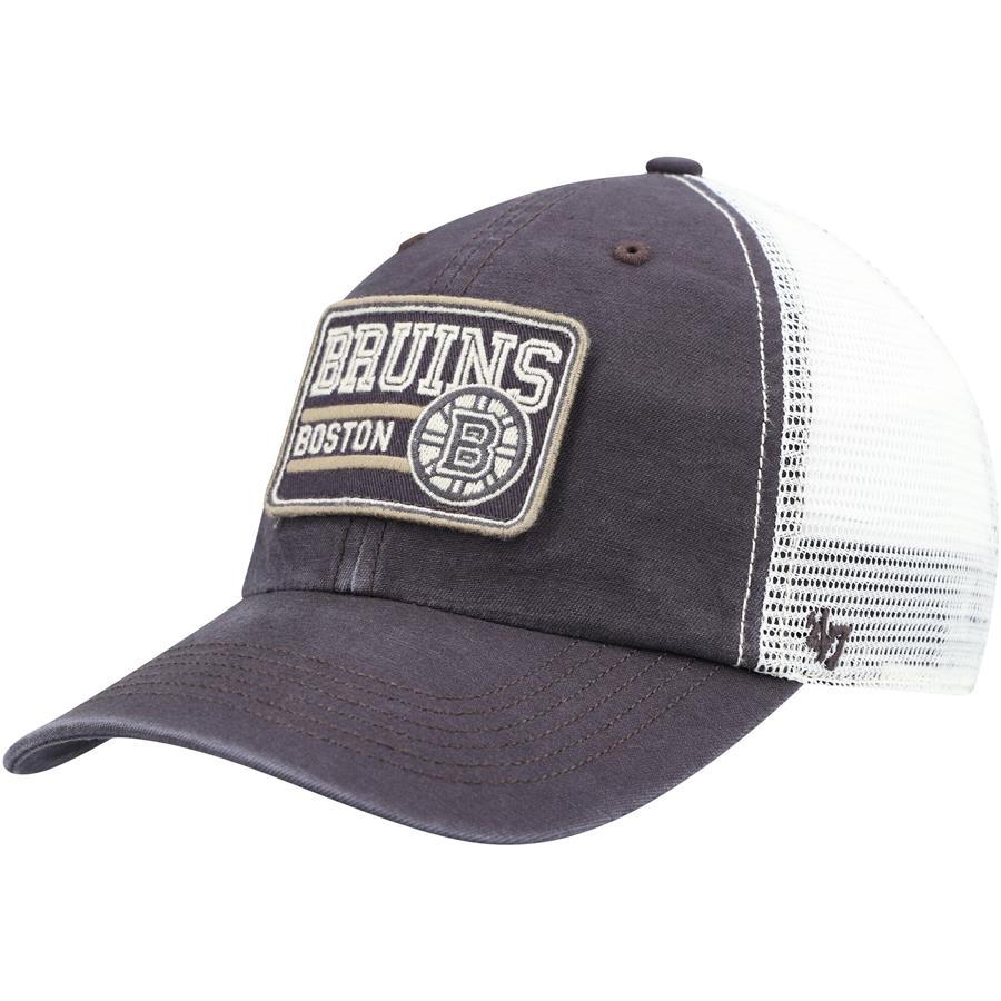 Boston Bruins '47 Off Ramp Trucker Snapback Hat - Charcoal