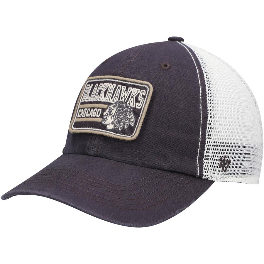 Chicago Blackhawks '47 Off Ramp Trucker Snapback Hat - Charcoal