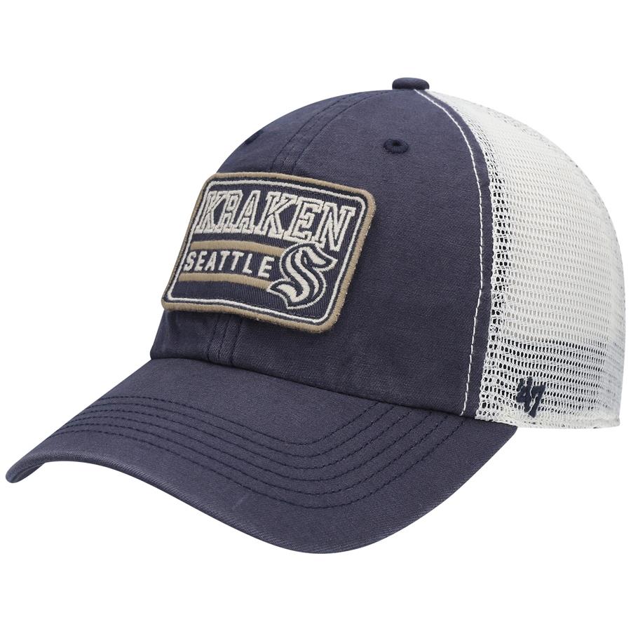 Seattle Kraken '47 Off Ramp Trucker Snapback Hat - Deep Sea Blue