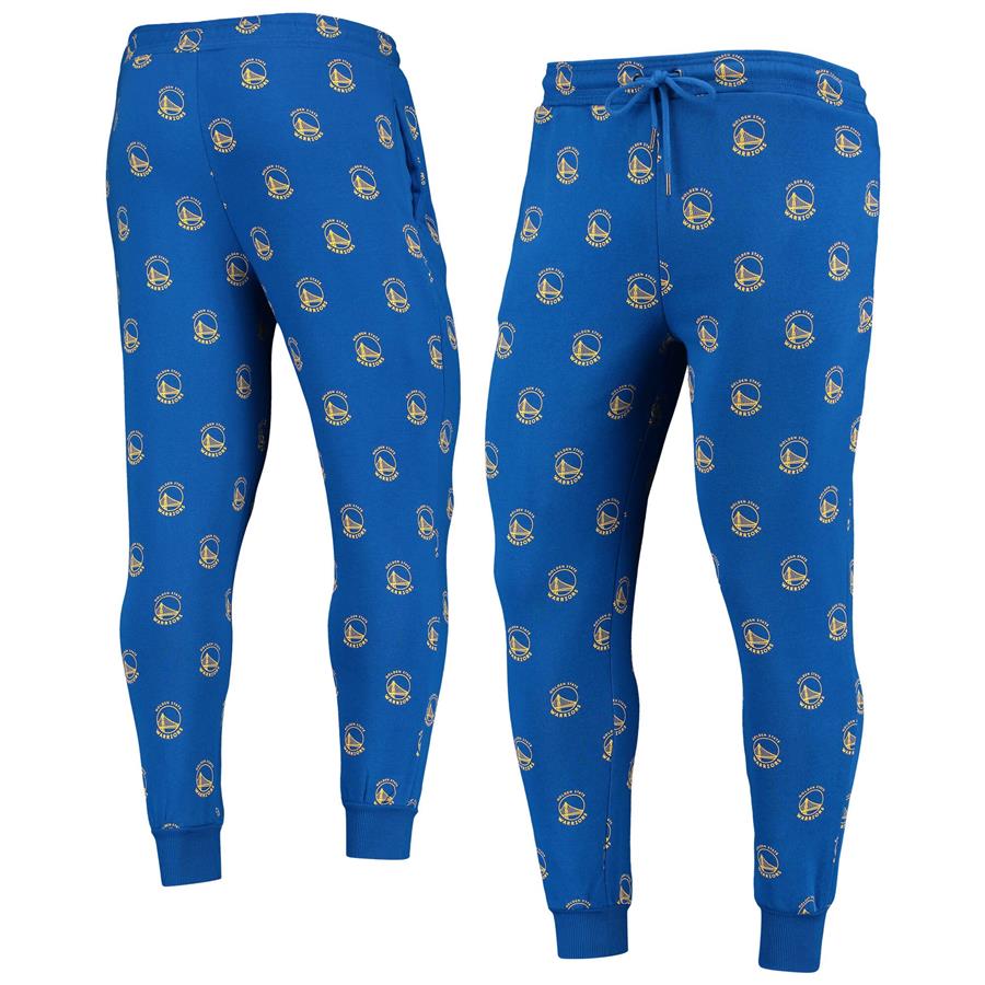 Джоггеры Golden State Warriors The Wild Collective Allover Logo (синий)