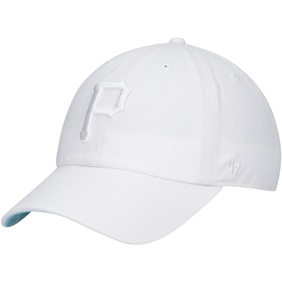 Pittsburgh Pirates '47 Fashion Color Undervisor Ballpark Clean Up Adjustable Hat - White
