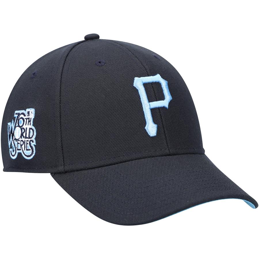 Pittsburgh Pirates '47 1979 World Series Side Patch Sure Shot MVP Snapback Hat - Navy