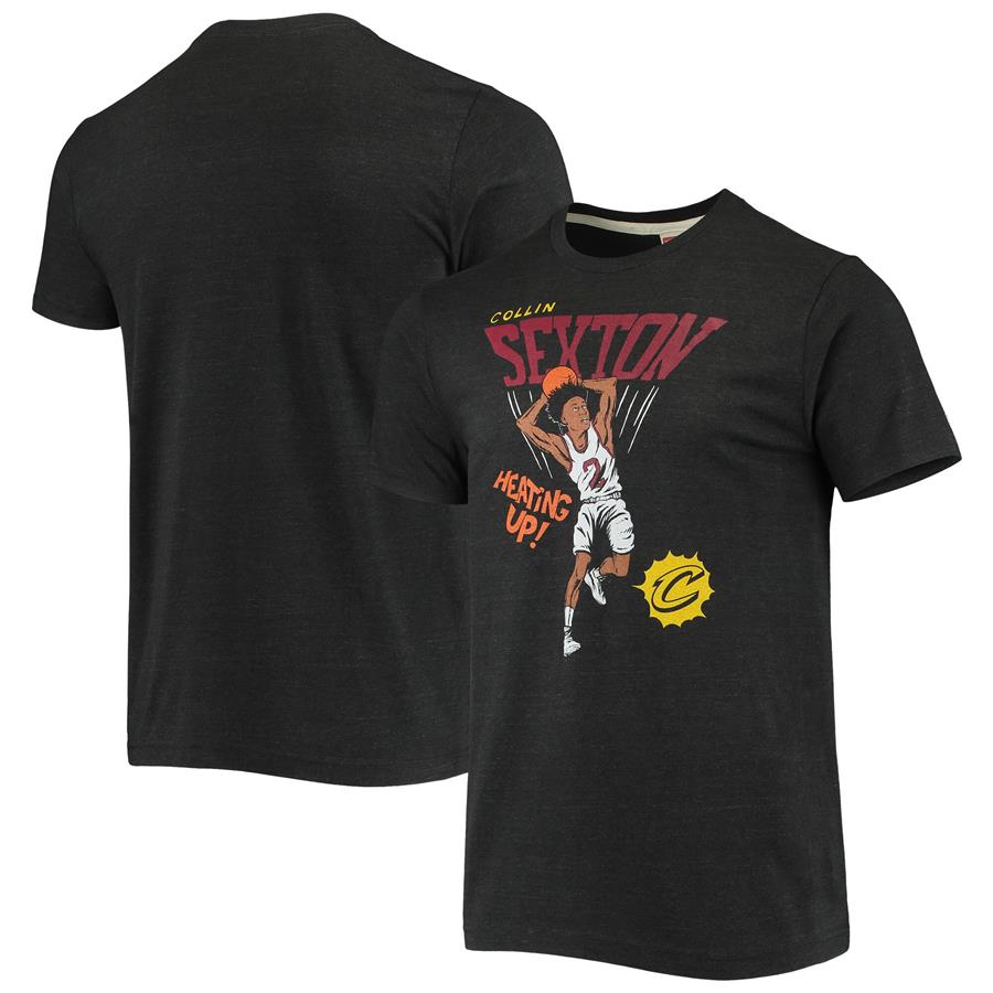 Collin Sexton Cleveland Cavaliers Homage Comic Book Player Tri-Blend T-Shirt - Charcoal