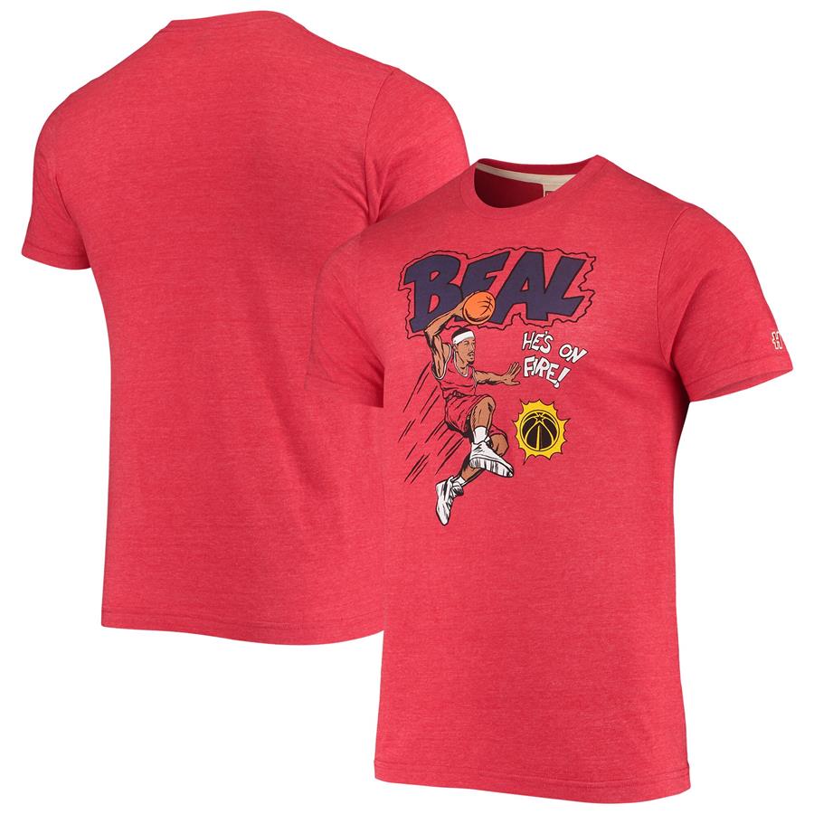 Bradley Beal Washington Wizards Homage Comic Book Player Tri-Blend T-Shirt - Red