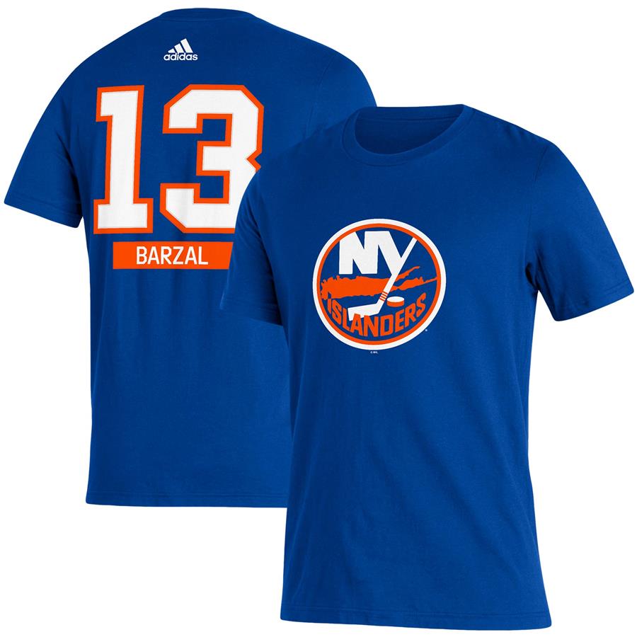 Mathew Barzal New York Islanders adidas Player Name & Number T-Shirt - Royal