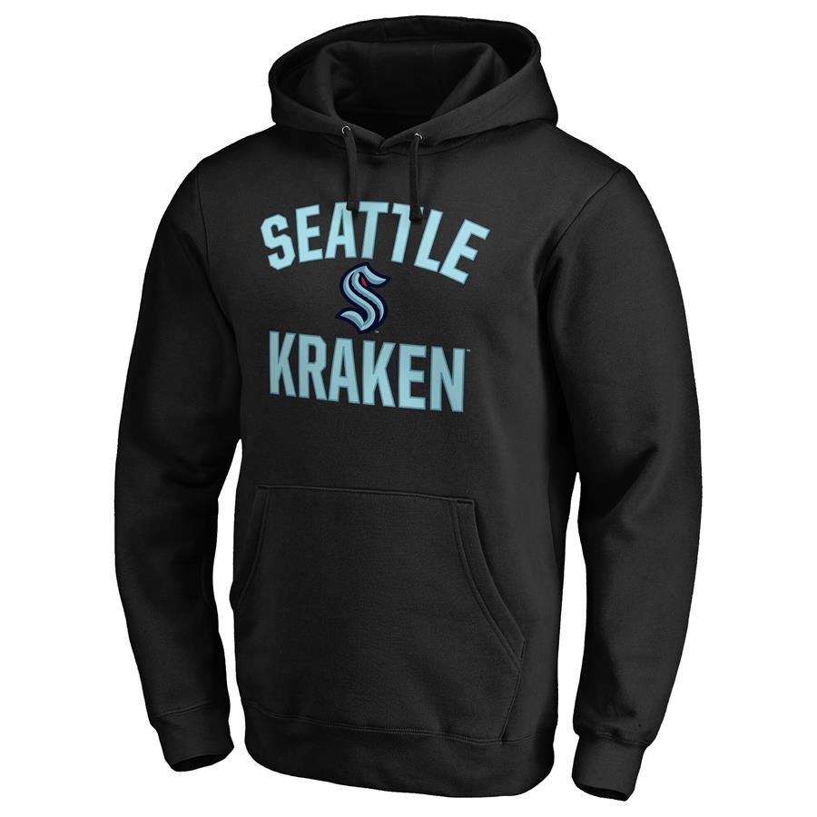 Seattle Kraken Fanatics Branded Victory Arch Team Pullover Hoodie - Black