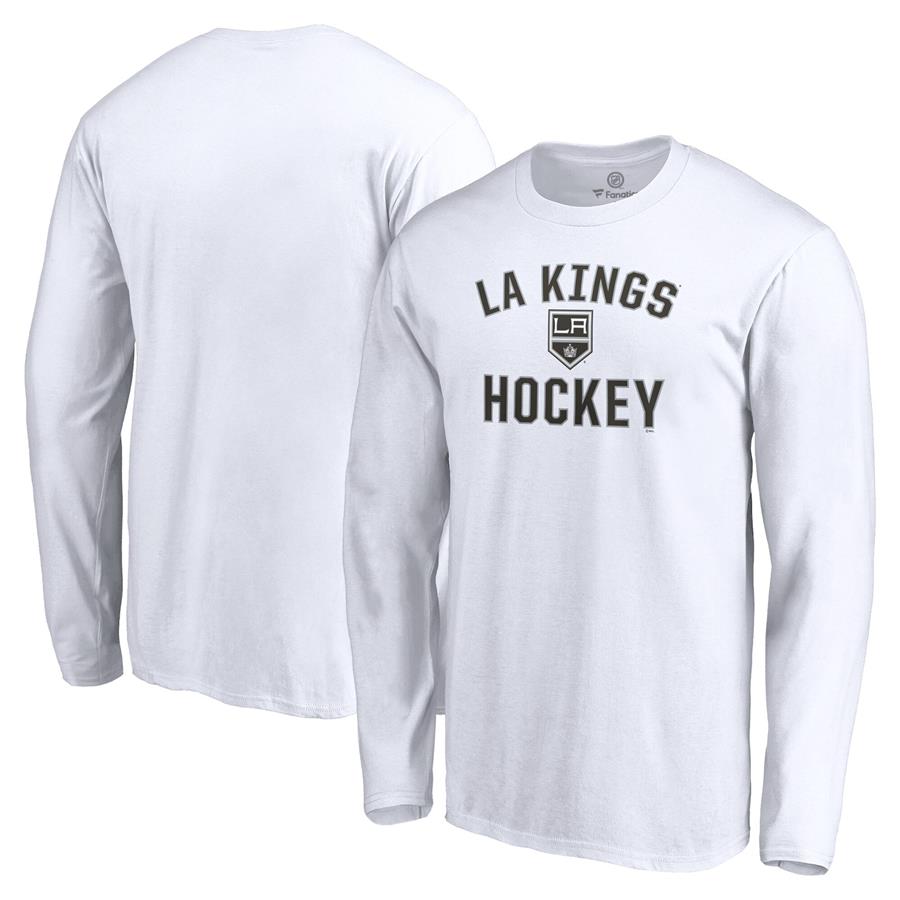 Los Angeles Kings Fanatics Branded Victory Arch Long Sleeve T-Shirt - White