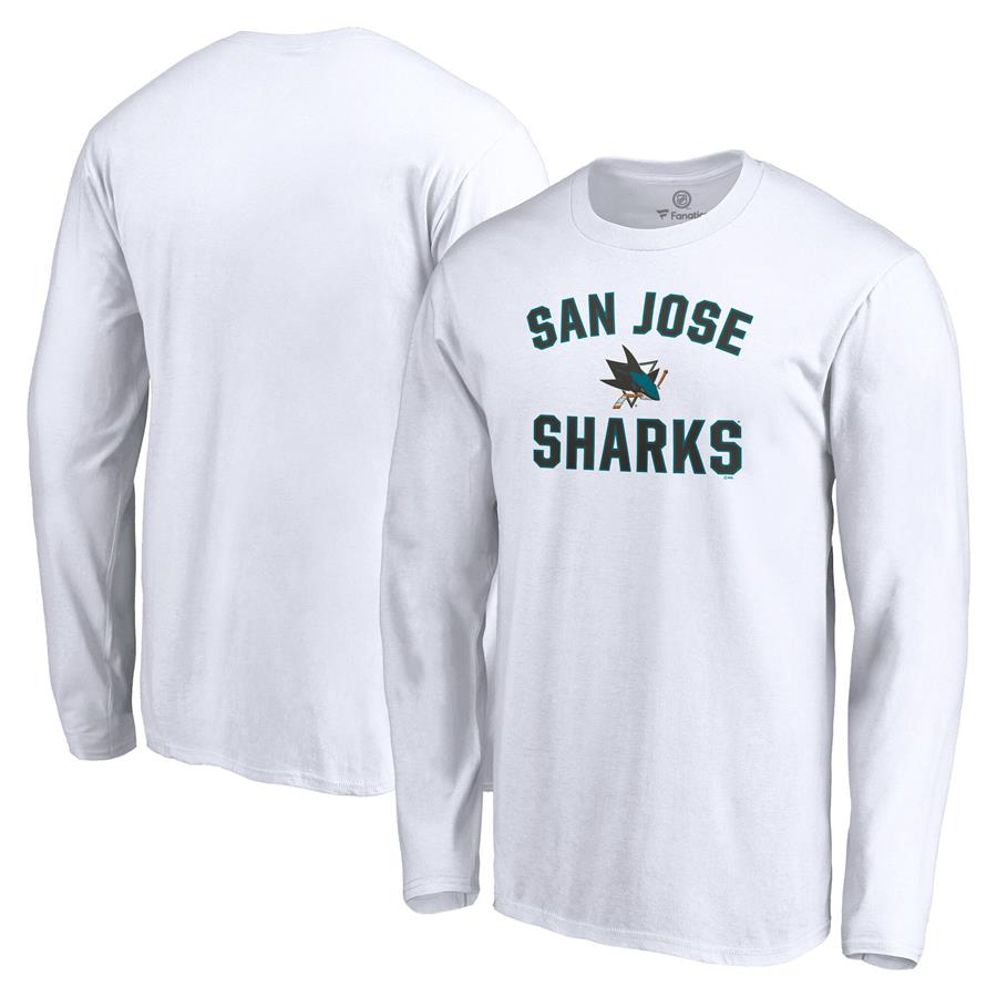Лонгслив San Jose Sharks Fanatics Branded Victory Arch (белый)