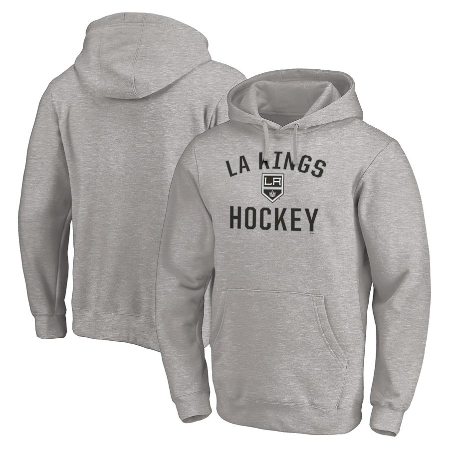 Los Angeles Kings Fanatics Branded Victory Arch Team Pullover Hoodie - Heathered Gray