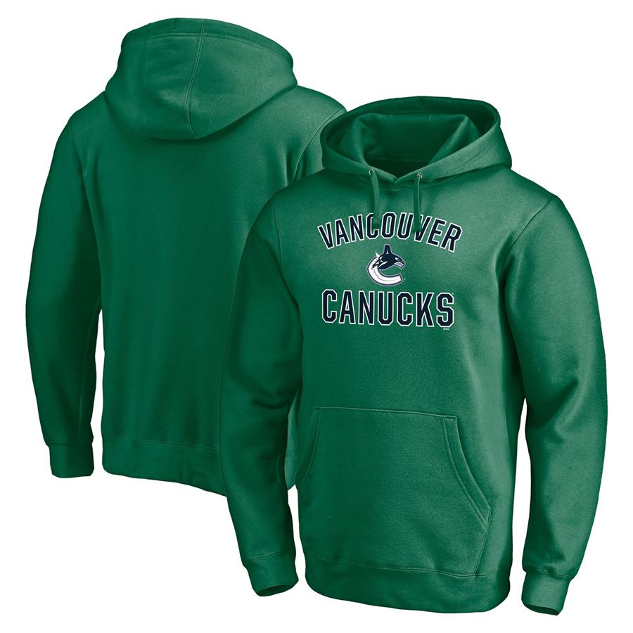 Vancouver Canucks Fanatics Branded Victory Arch Team Pullover Hoodie - Green