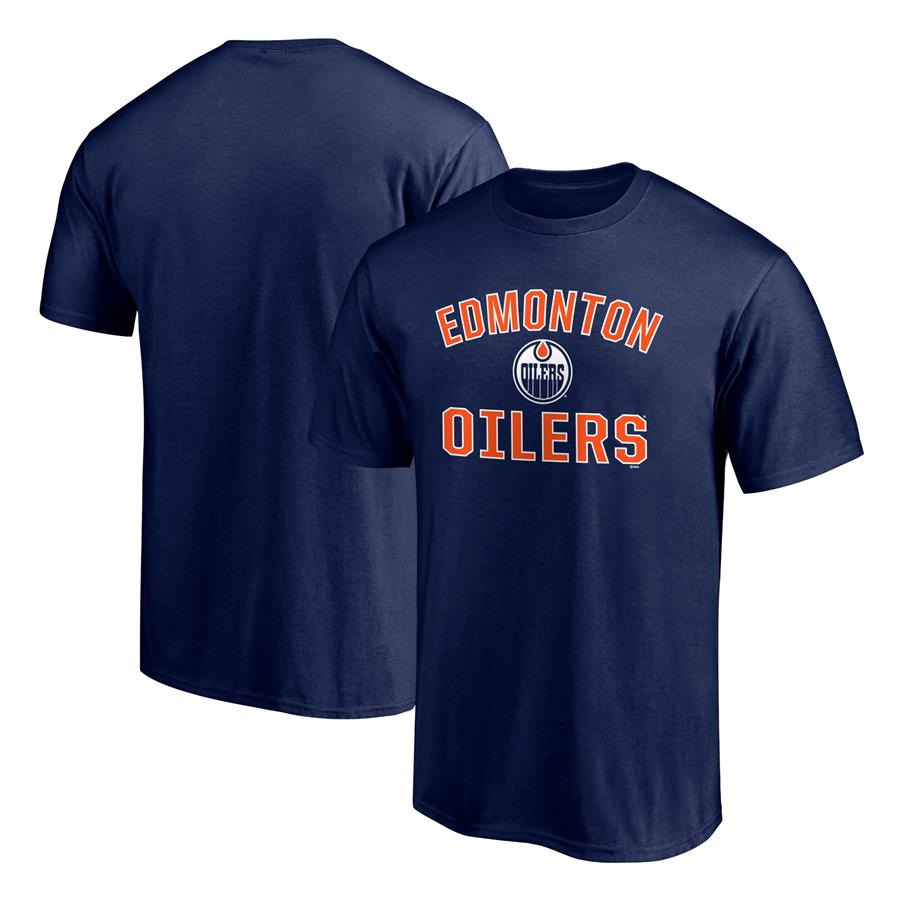 Edmonton Oilers Fanatics Branded Victory Arch Team T-Shirt - Navy