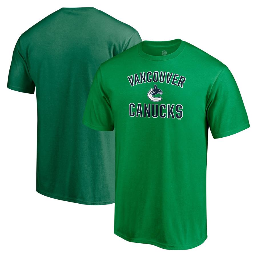 Vancouver Canucks Fanatics Branded Victory Arch Team T-Shirt - Green