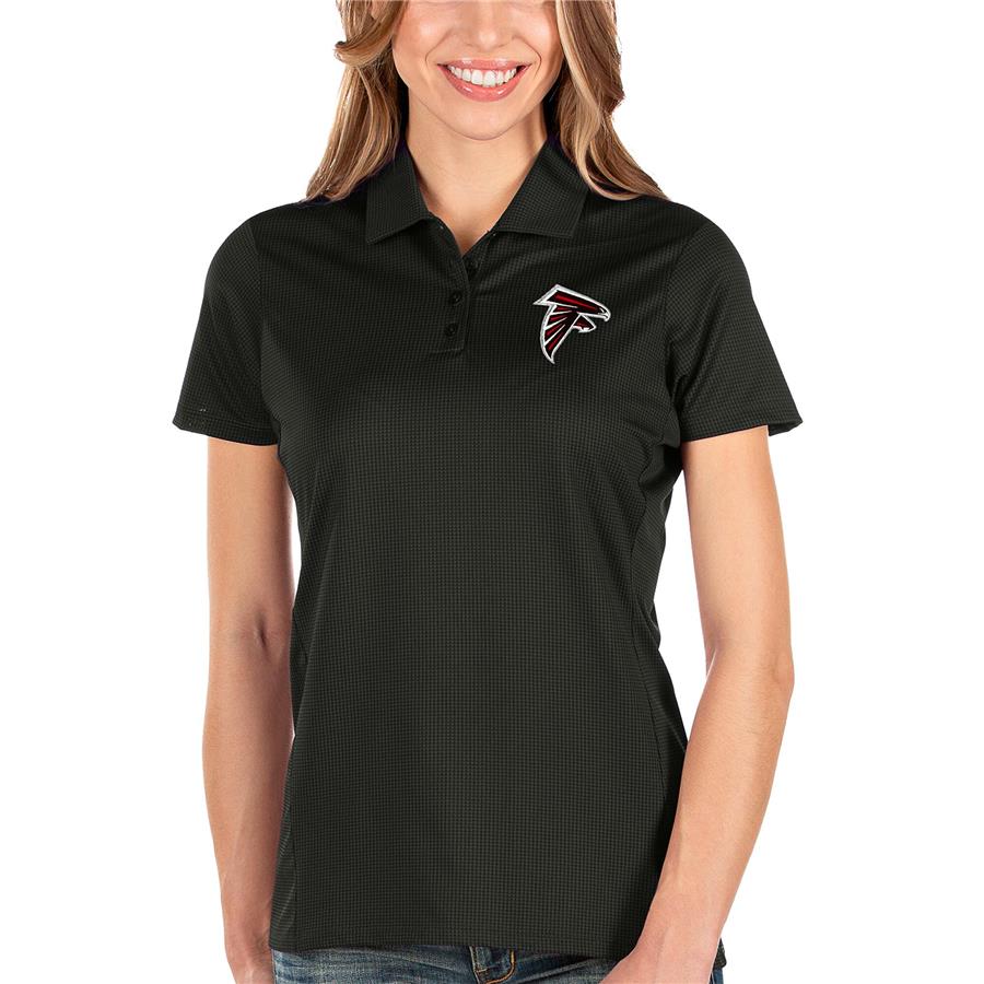 Atlanta Falcons Antigua Women's Balance Polo - Black