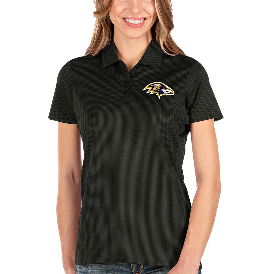 Baltimore Ravens Antigua Women's Balance Polo - Black