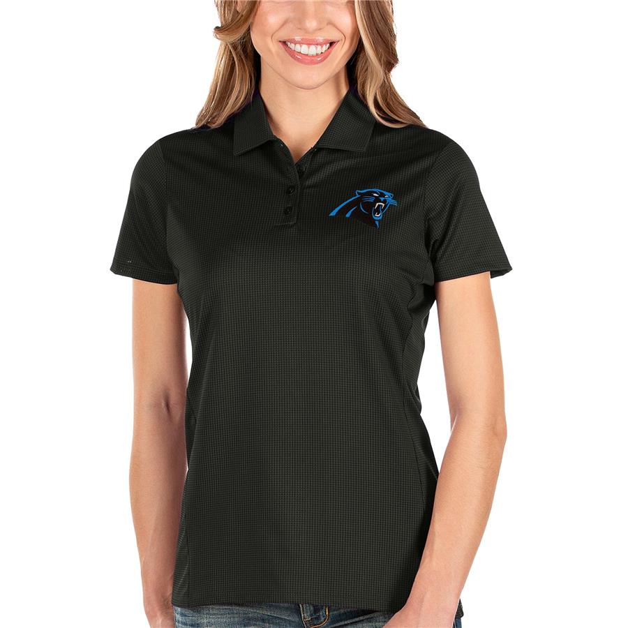 Carolina Panthers Antigua Women's Balance Polo - Black