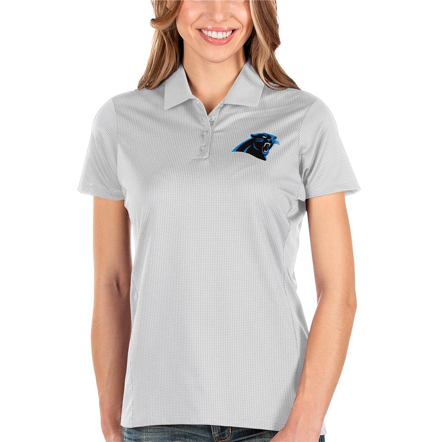 Carolina Panthers Antigua Women's Balance Polo - White