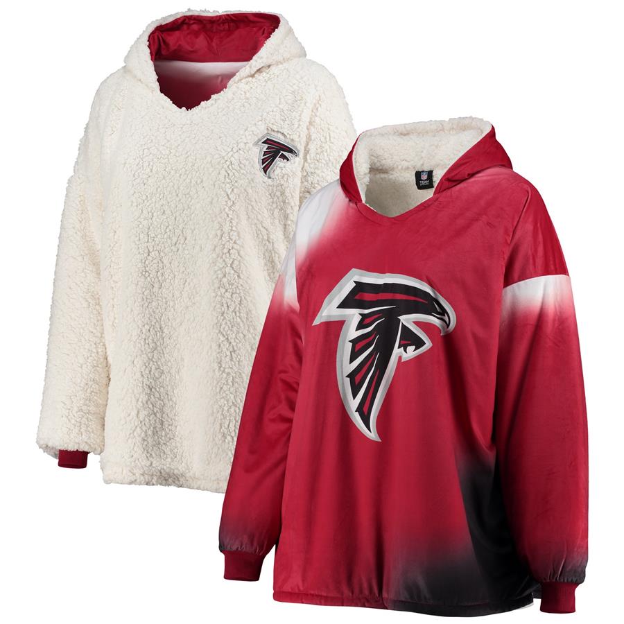 Atlanta Falcons FOCO Reversible Sherpa Hoodeez - Red