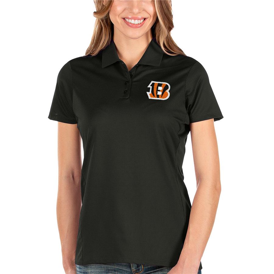 Cincinnati Bengals Antigua Women's Balance Polo - Black