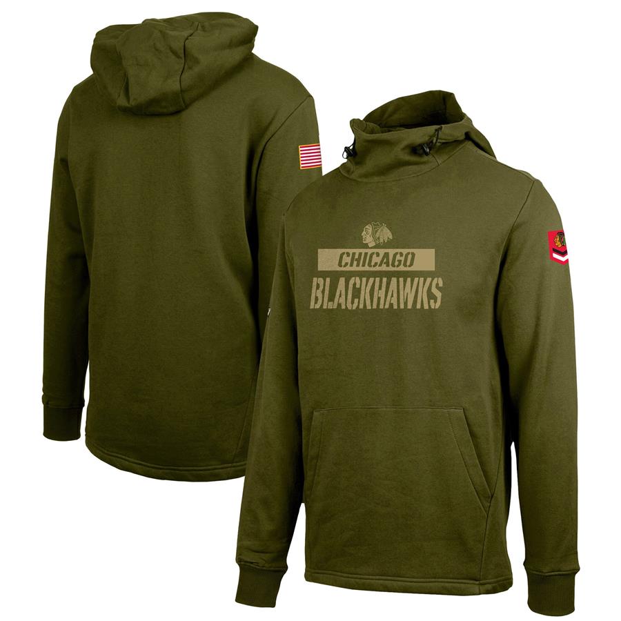 Chicago Blackhawks Levelwear Delta Shift Pullover Hoodie - Green
