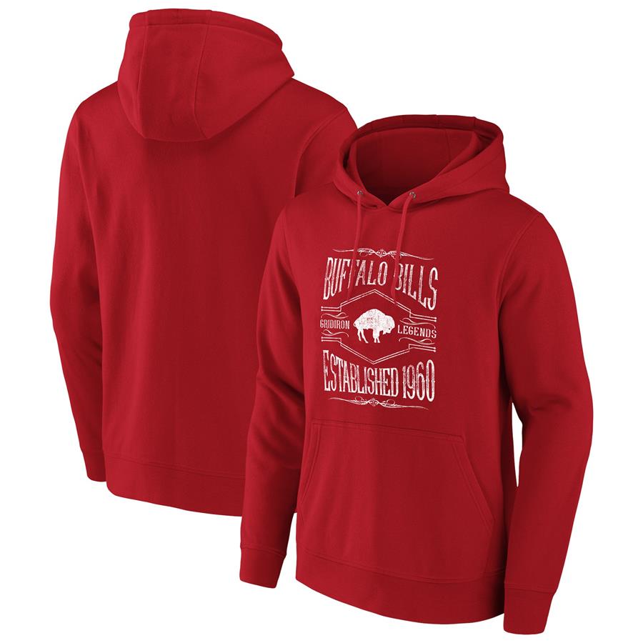 Buffalo Bills NFL x Darius Rucker Collection by Fanatics 2-Hit Pullover Hoodie - Red