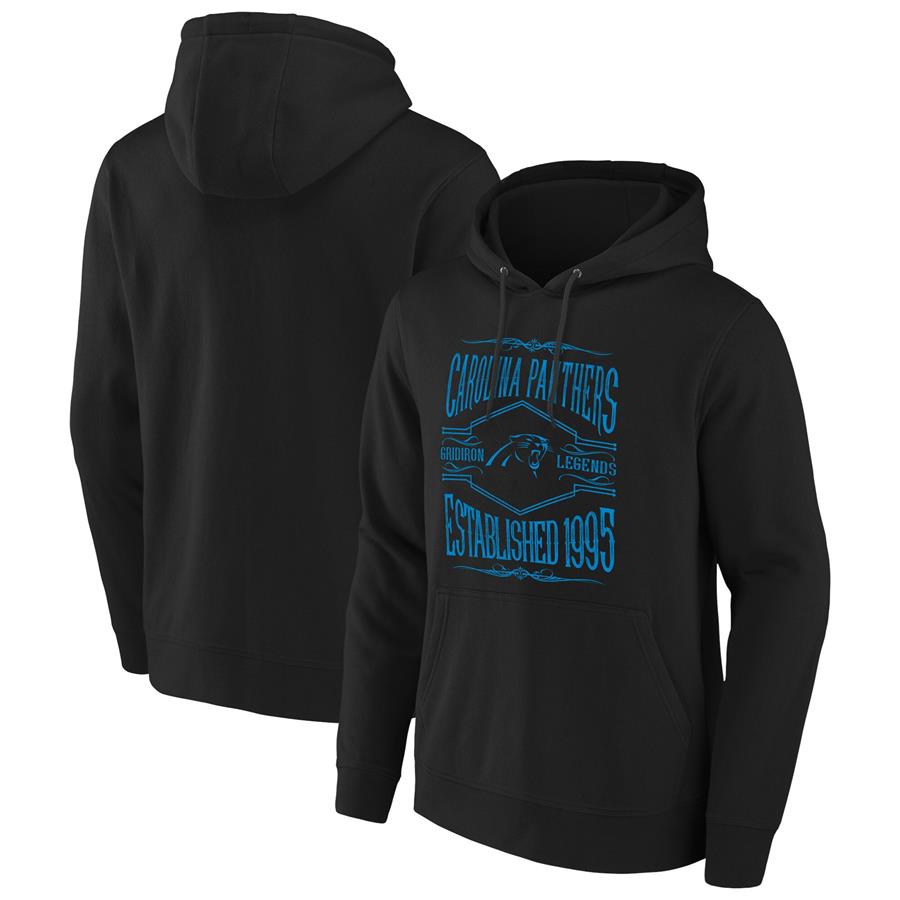 Carolina Panthers NFL x Darius Rucker Collection by Fanatics 2-Hit Pullover Hoodie - Black