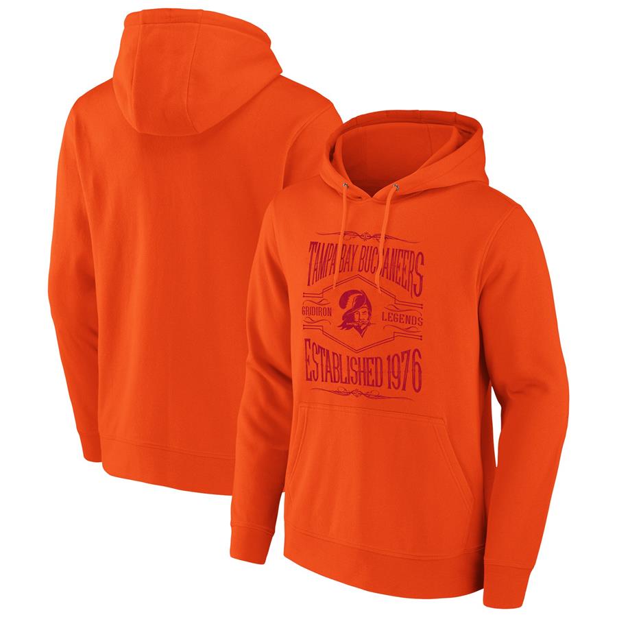 Tampa Bay Buccaneers NFL x Darius Rucker Collection by Fanatics 2-Hit Pullover Hoodie - Orange