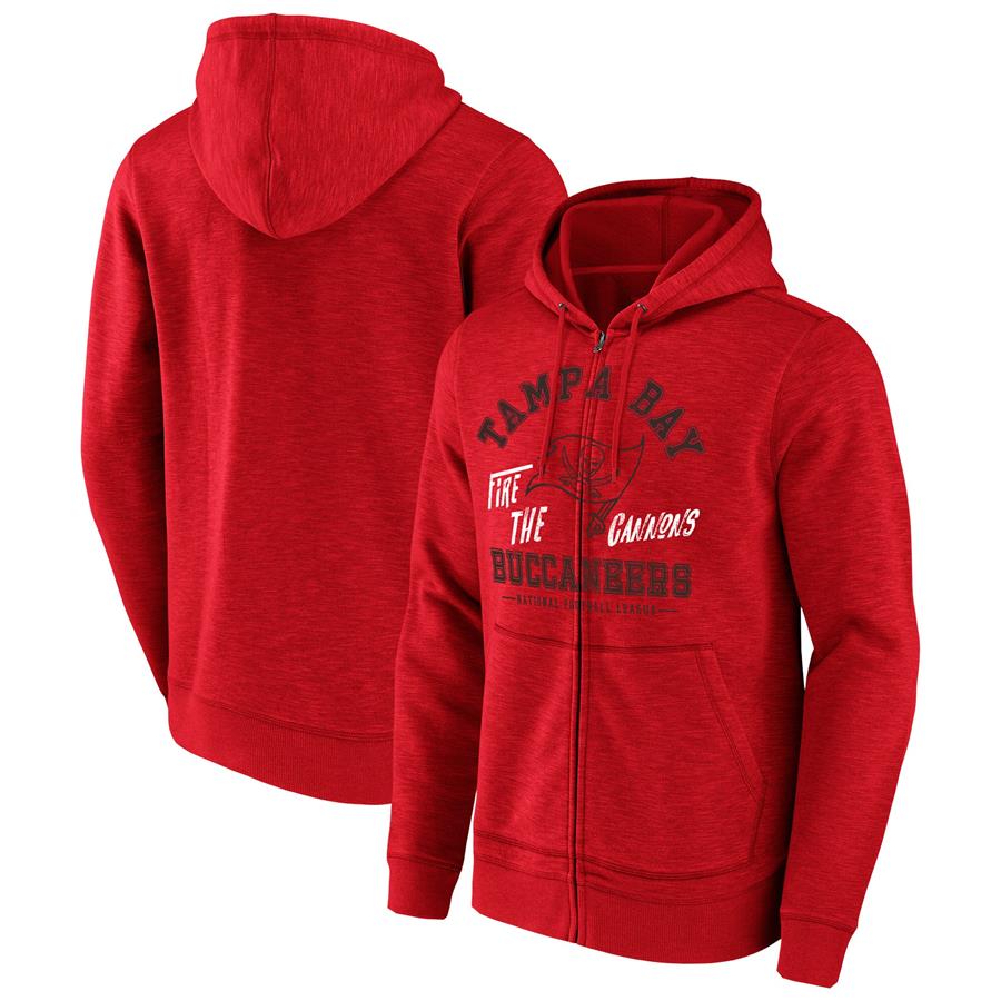 Tampa Bay Buccaneers NFL x Darius Rucker Collection by Fanatics Slub Full-Zip Hoodie - Red