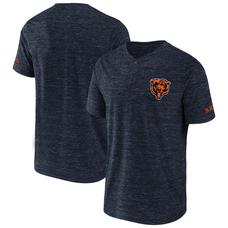 Chicago Bears NFL x Darius Rucker Collection by Fanatics Slub Henley T-Shirt - Navy