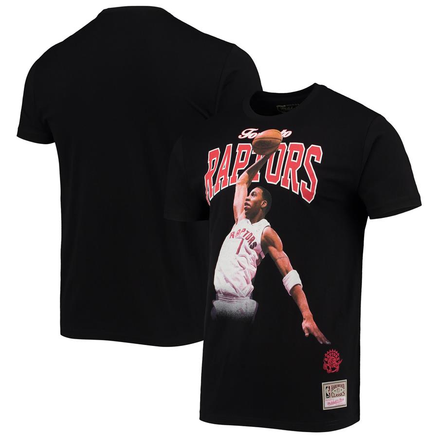 Tracy McGrady Toronto Raptors Mitchell & Ness Hardwood Classics Courtside Player T-Shirt - Black