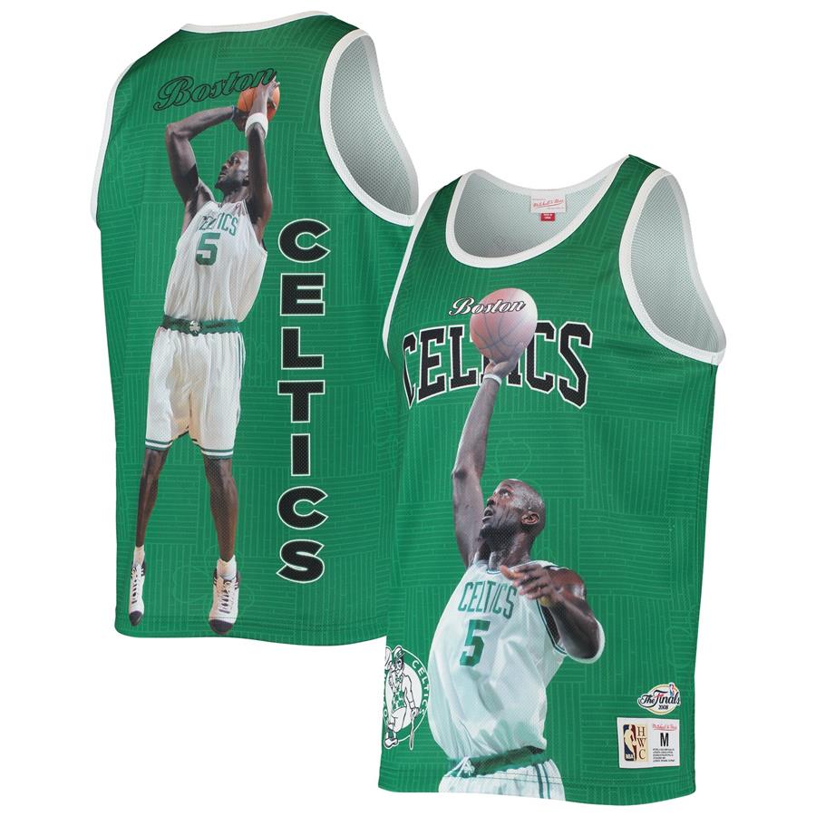 Kevin Garnett Boston Celtics Mitchell & Ness Hardwood Classics Player Tank Top - Kelly Green