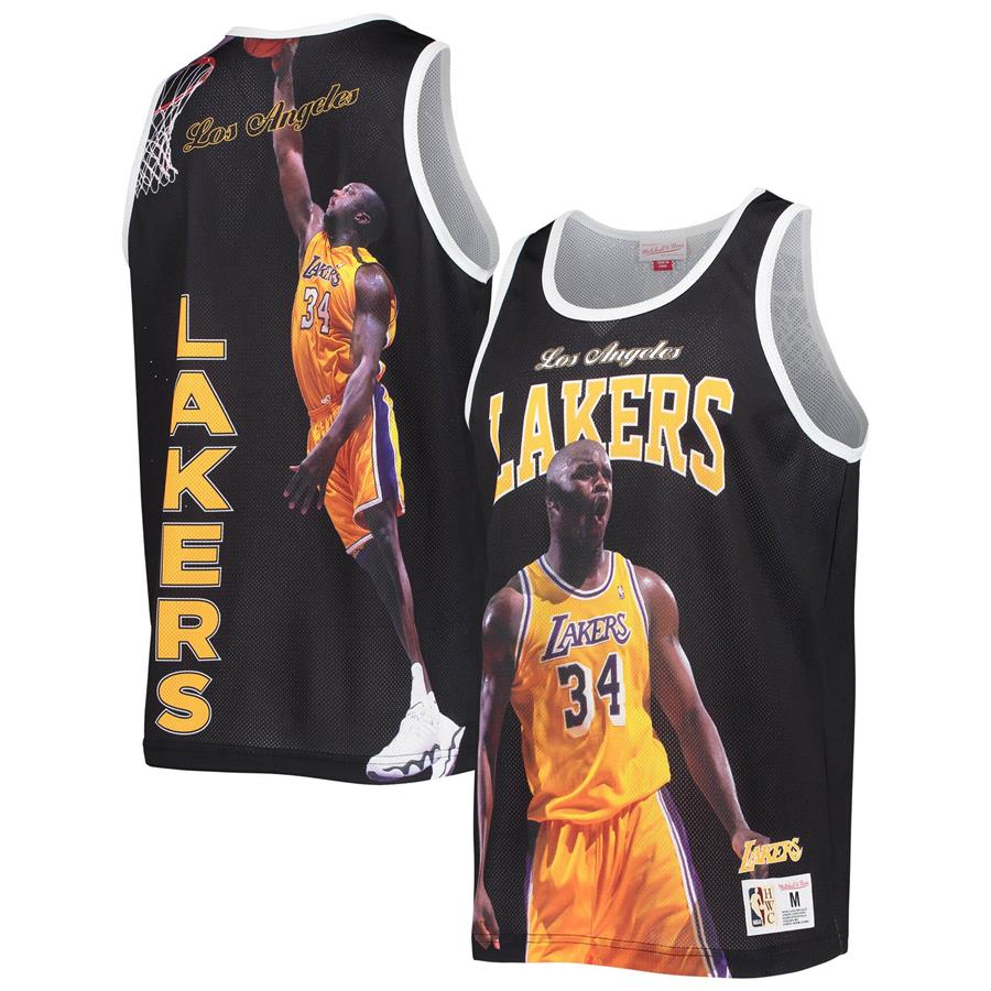 Shaquille O'Neal Los Angeles Lakers Mitchell & Ness Hardwood Classics Player Tank Top - Black
