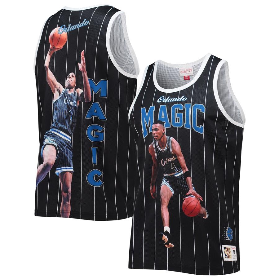 Penny Hardaway Orlando Magic Mitchell & Ness Hardwood Classics Player Tank Top - Black