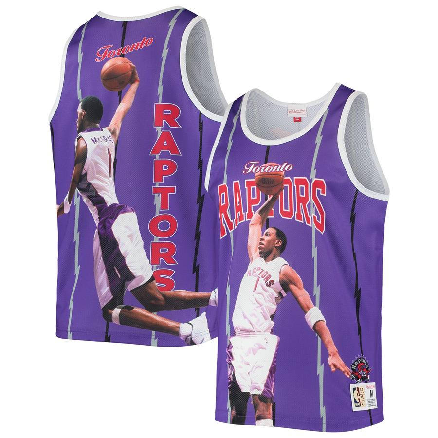 Tracy McGrady Toronto Raptors Mitchell & Ness Hardwood Classics Player Tank Top - Purple