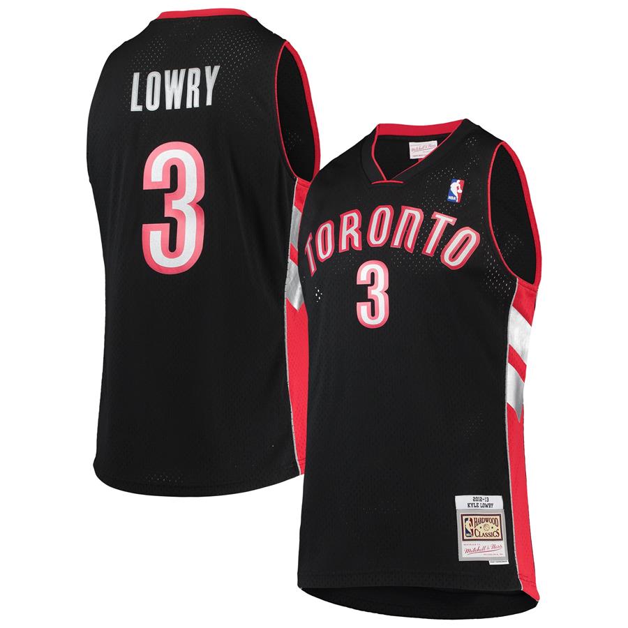 Kyle Lowry Toronto Raptors Mitchell & Ness Hardwood Classics Swingman Jersey - Black