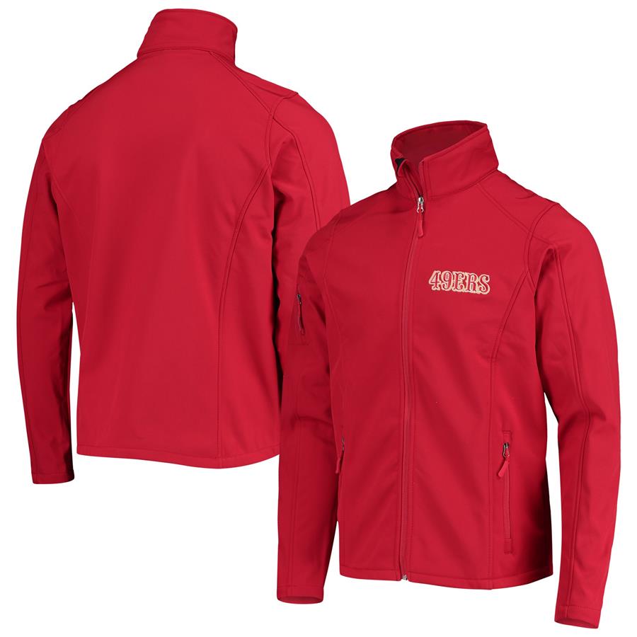 San Francisco 49ers Dunbrooke Sonoma Softshell Full-Zip Jacket - Scarlet