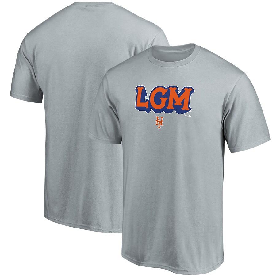 New York Mets Local T-Shirt - Heathered Gray