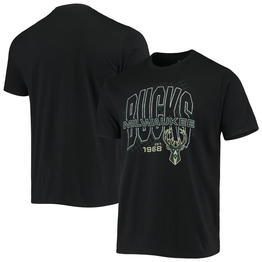 Milwaukee Bucks Junk Food Playground T-Shirt - Black