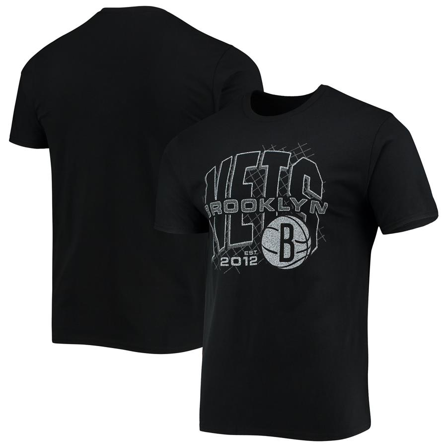 Brooklyn Nets Junk Food Playground T-Shirt - Black