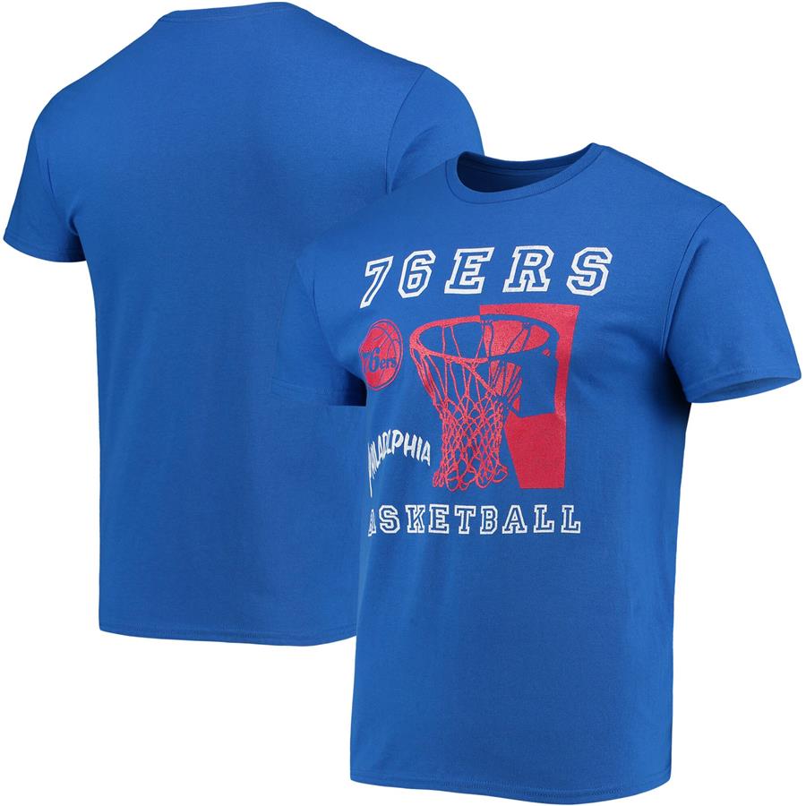 Philadelphia 76ers Junk Food Slam Dunk T-Shirt - Royal