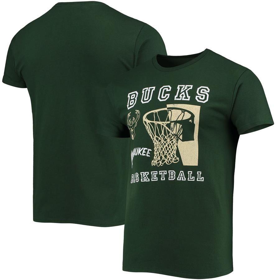 Milwaukee Bucks Junk Food Slam Dunk T-Shirt - Green