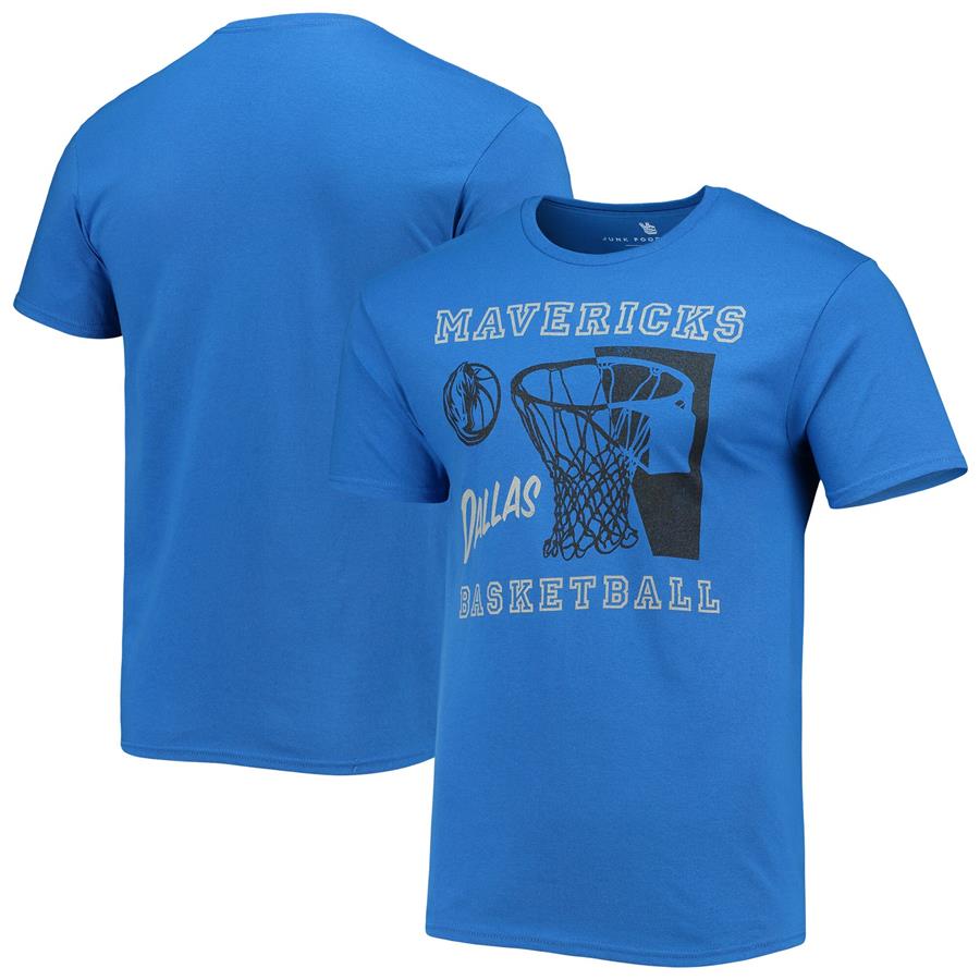 Dallas Mavericks Junk Food Slam Dunk T-Shirt - Blue