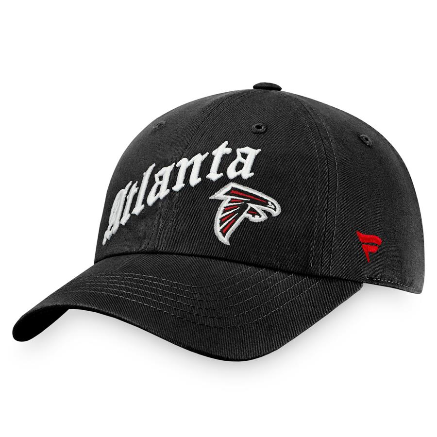 Atlanta Falcons Fanatics Branded Old English Adjustable Hat - Black