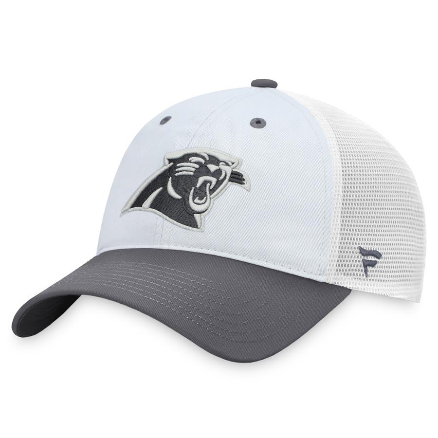 Carolina Panthers Fanatics Branded Grayout Trucker Snapback Hat - Gray