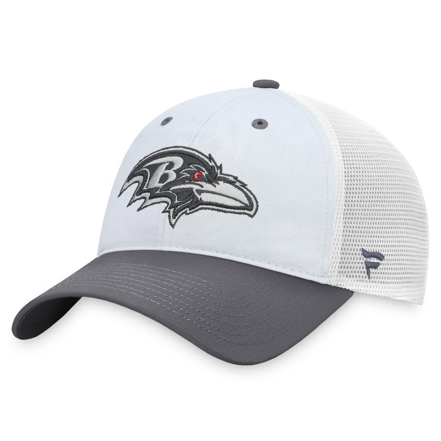 Baltimore Ravens Fanatics Branded Grayout Trucker Snapback Hat - Gray